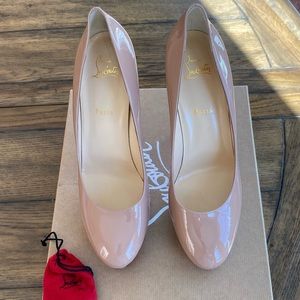 Christian Louboutin Bianca 120 Patent Leather Nude 42